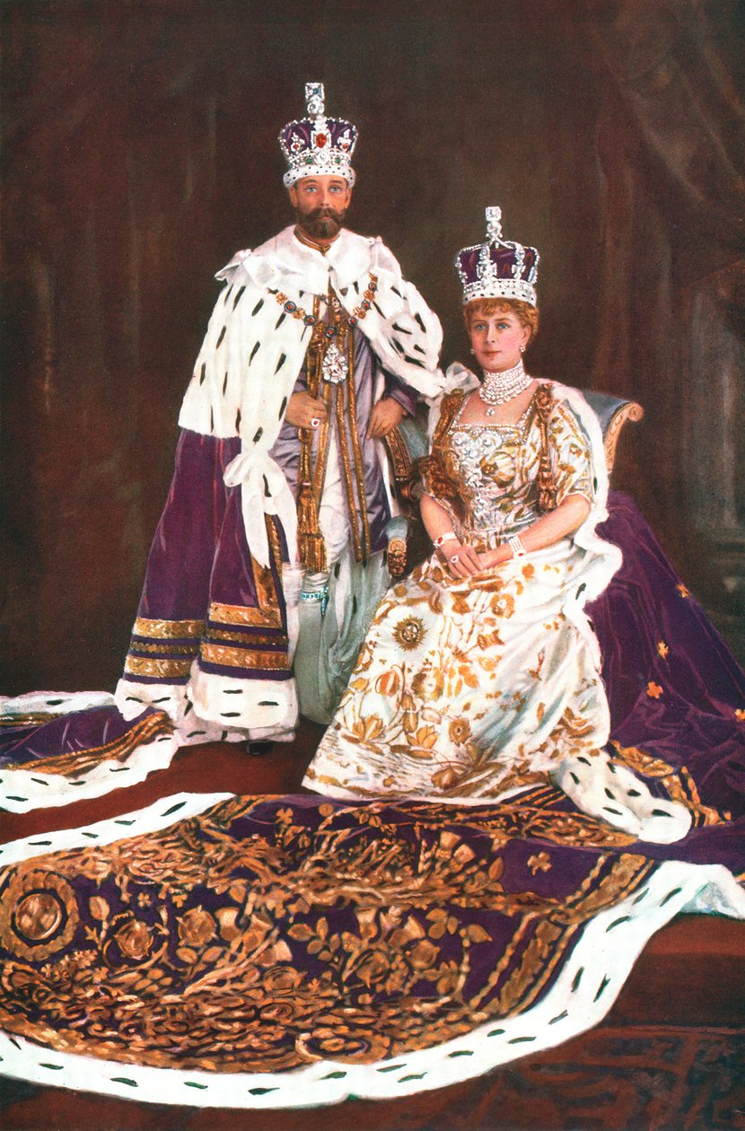 Kral George V ve Kraliçe Mary, 1911 by William and Daniel Downey