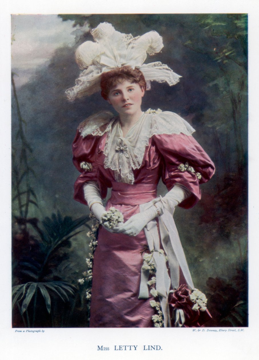 Letty Lind, oyuncu ve dansçı, 1901. by William and Daniel Downey