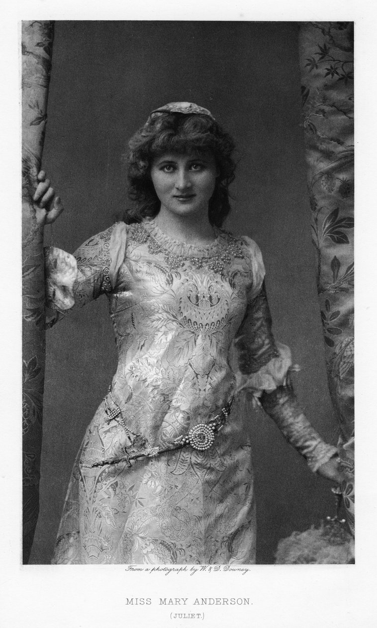Mary Anderson, Amerikalı aktris, c1895 by William and Daniel Downey