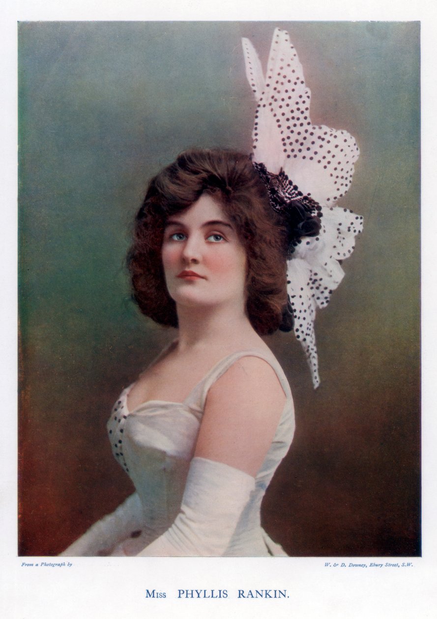 Phyllis Rankin, Amerikalı aktris, 1901. by William and Daniel Downey