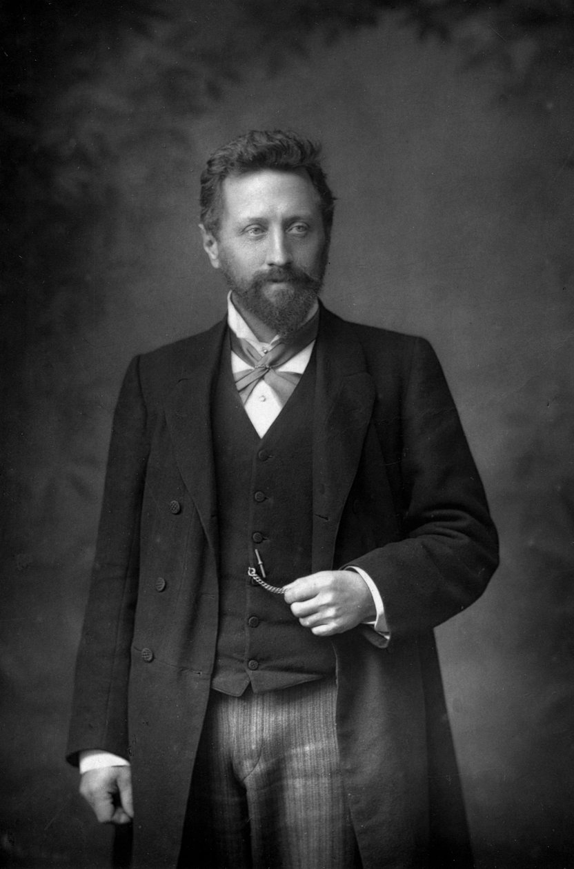 Profesör William Edward Ayrton 1847-1908, İngiliz fizikçi ve elektrik mühendisi, 1893. by William and Daniel Downey