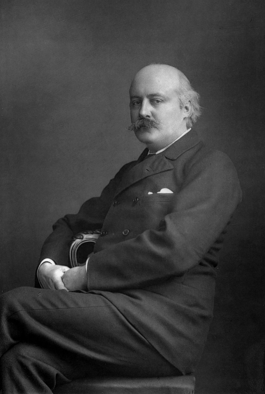 Sir Charles Hubert Hastings Parry 1848-1918, İngiliz besteci, 1893. by William and Daniel Downey