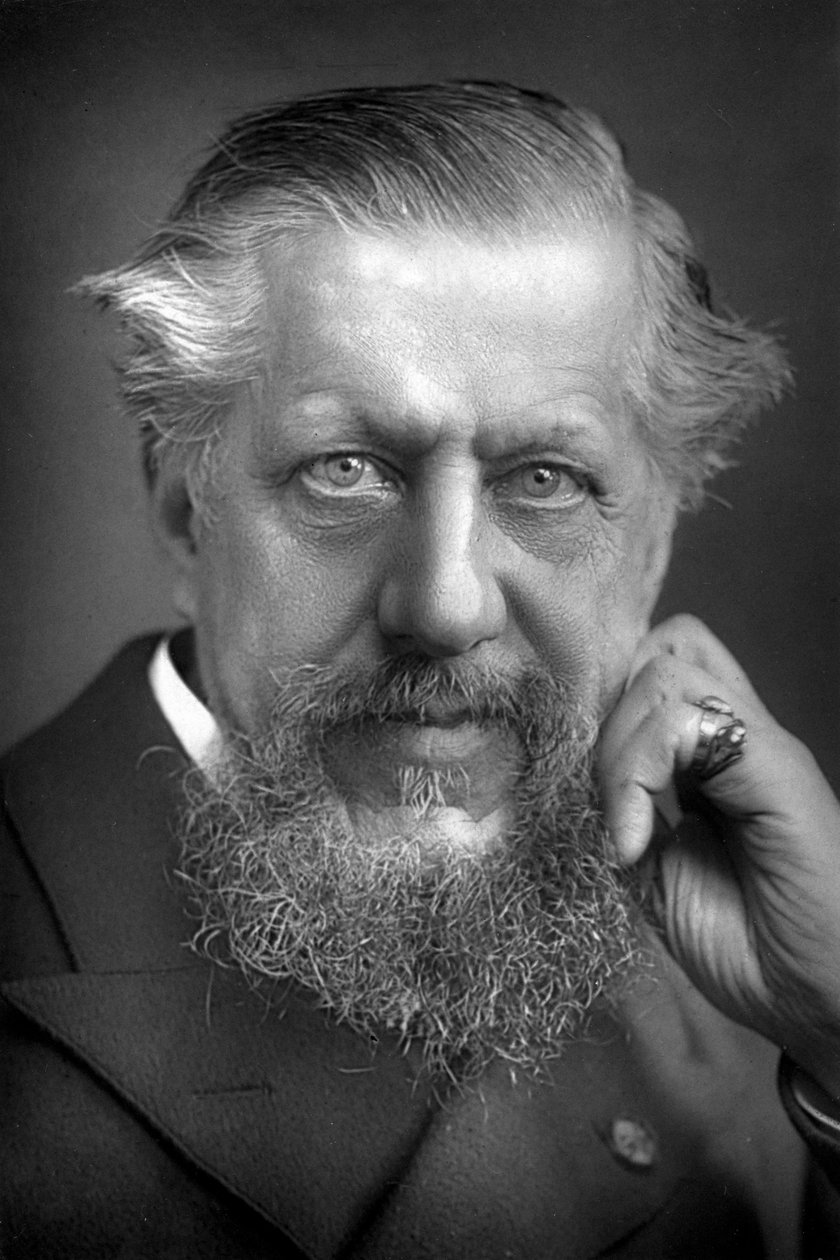 Sir Edwin Arnold 1832-1904, İngiliz şair ve gazeteci, 1893. by William and Daniel Downey