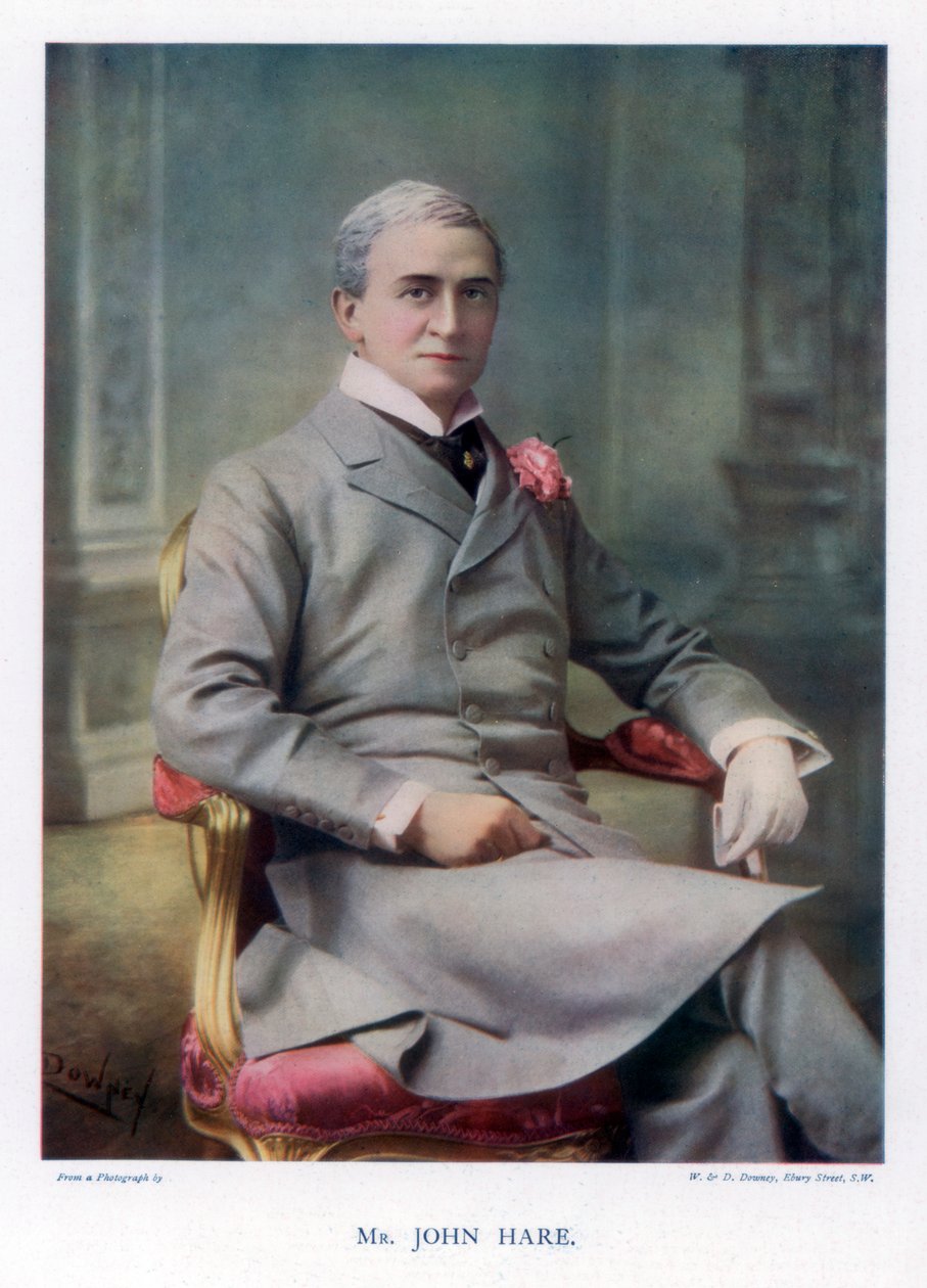 Sir John Hare, İngiliz aktör ve Garrick Tiyatrosu yöneticisi, 1901. by William and Daniel Downey