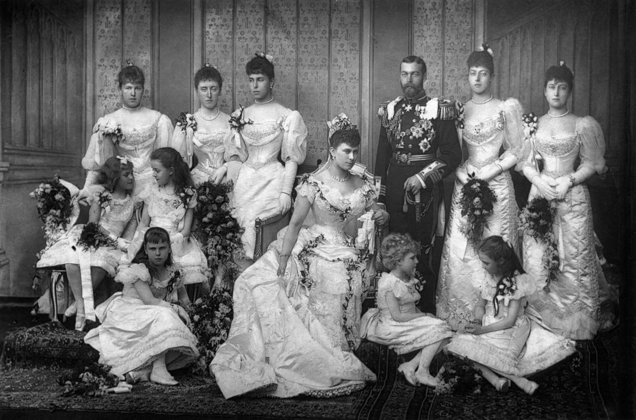 York Dükü ve Düşesi ve nedimeler, 1893. by William and Daniel Downey