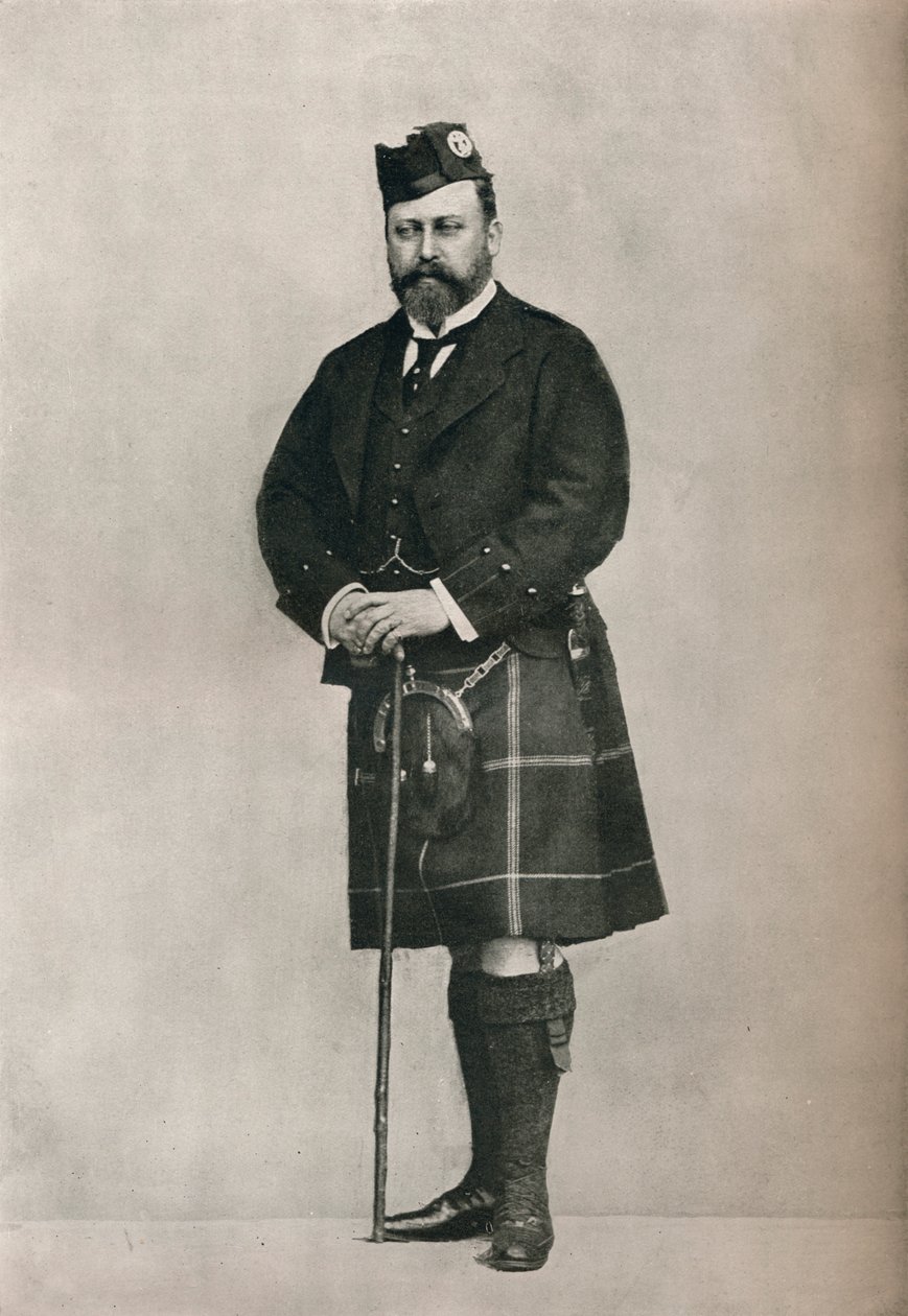 Highland kostümlü Galler Prensi, c1886 1910 by William and Daniel Downey