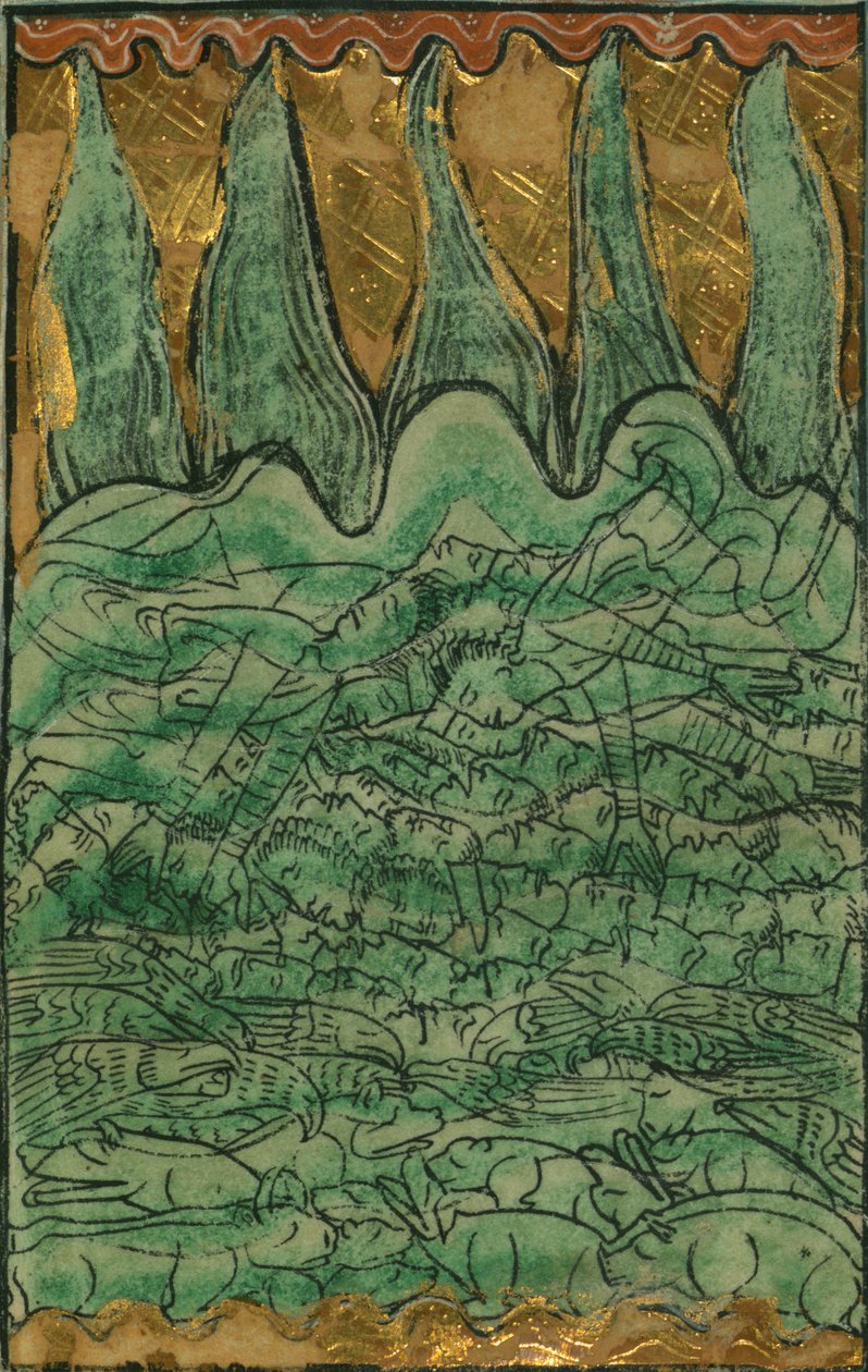 Nuh Tufanı (Yaratılış 7-11-24) by William de Brailes