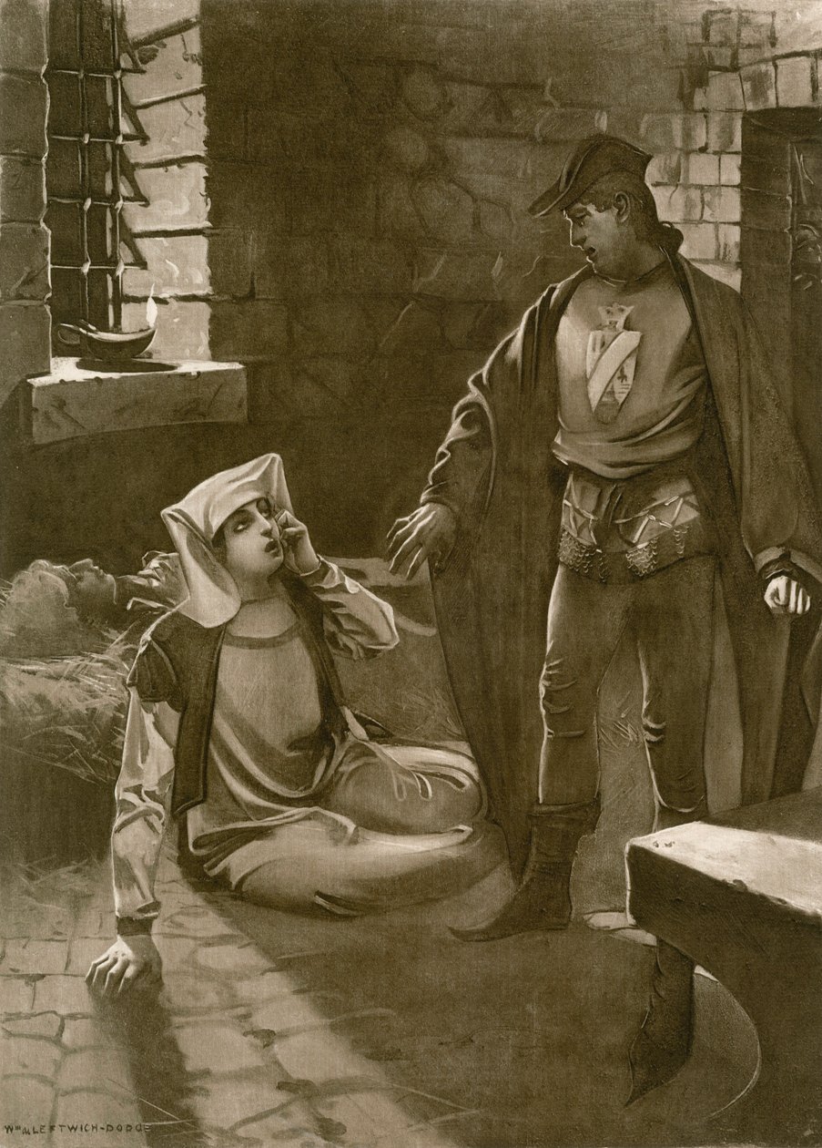 Il Trovatore, Perde IV sahne iv (lito) by William de Leftwich (after) Dodge