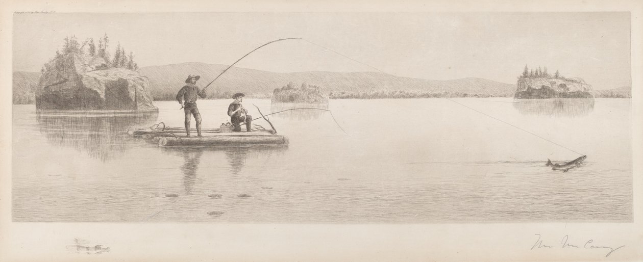 İsimsiz (Log Raft Balıkçılığı) by William de la Montagne Cary