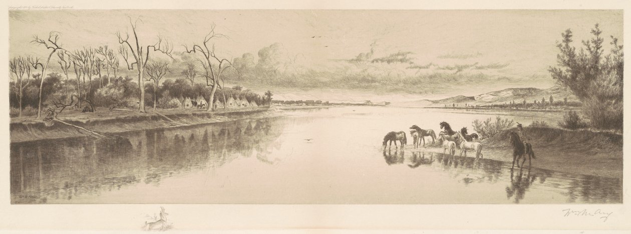 İsimsiz (Kızılderili Kampı) by William de la Montagne Cary