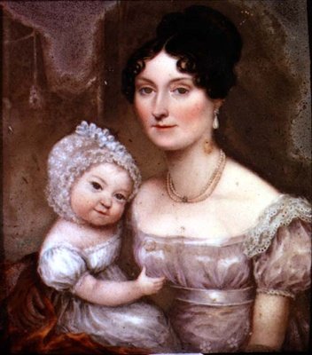 Leydi FitzHerbert, en küçük çocuklarından biriyle birlikte, 1817 dolayları (arduvaz) by William the Elder Corden