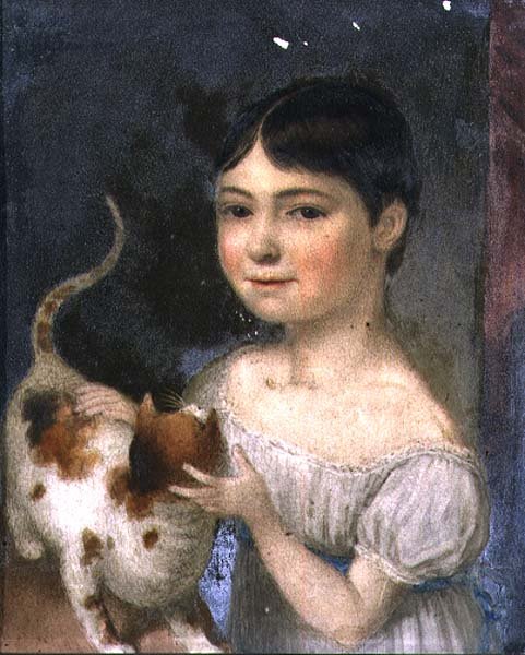Maria FitzHerbert, c.1817 (arduvaz) by William the Elder Corden