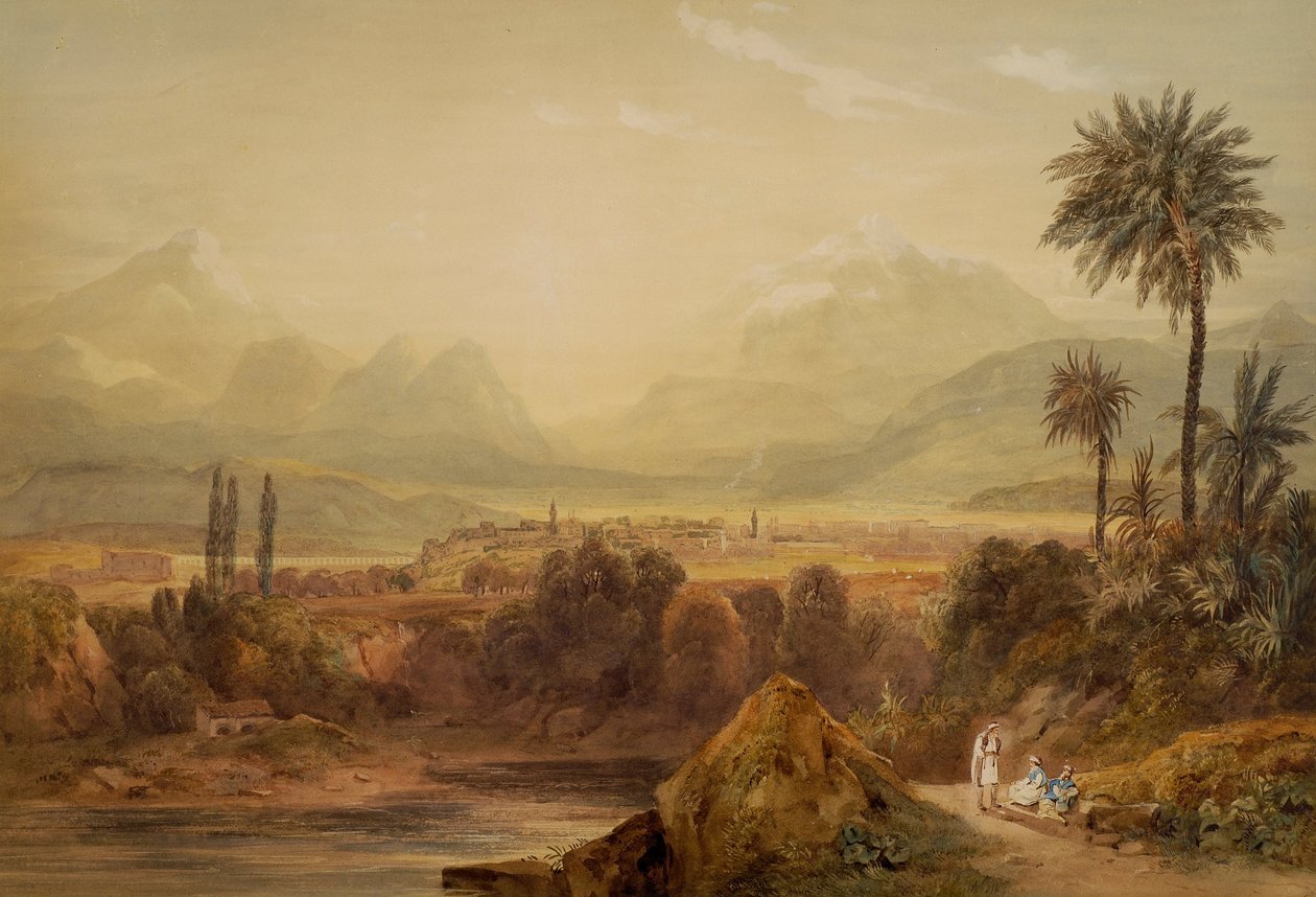 Thebes manzarası by Hugh William Williams