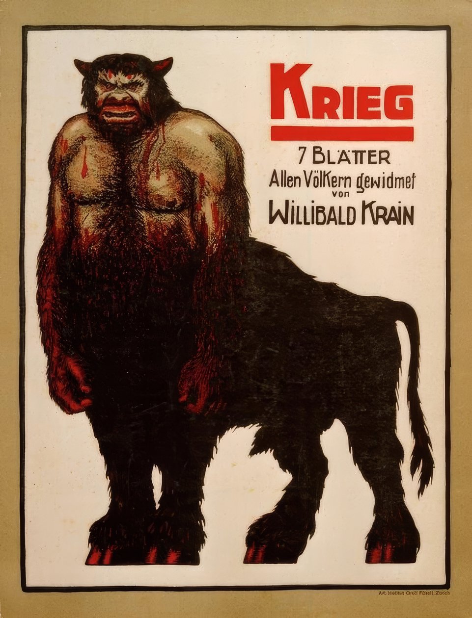 W.Krain, Savaş by Willibald Krain
