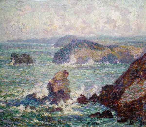 Marine, c.1907 (tuval üzerine yağlıboya) by Willy Schlobach