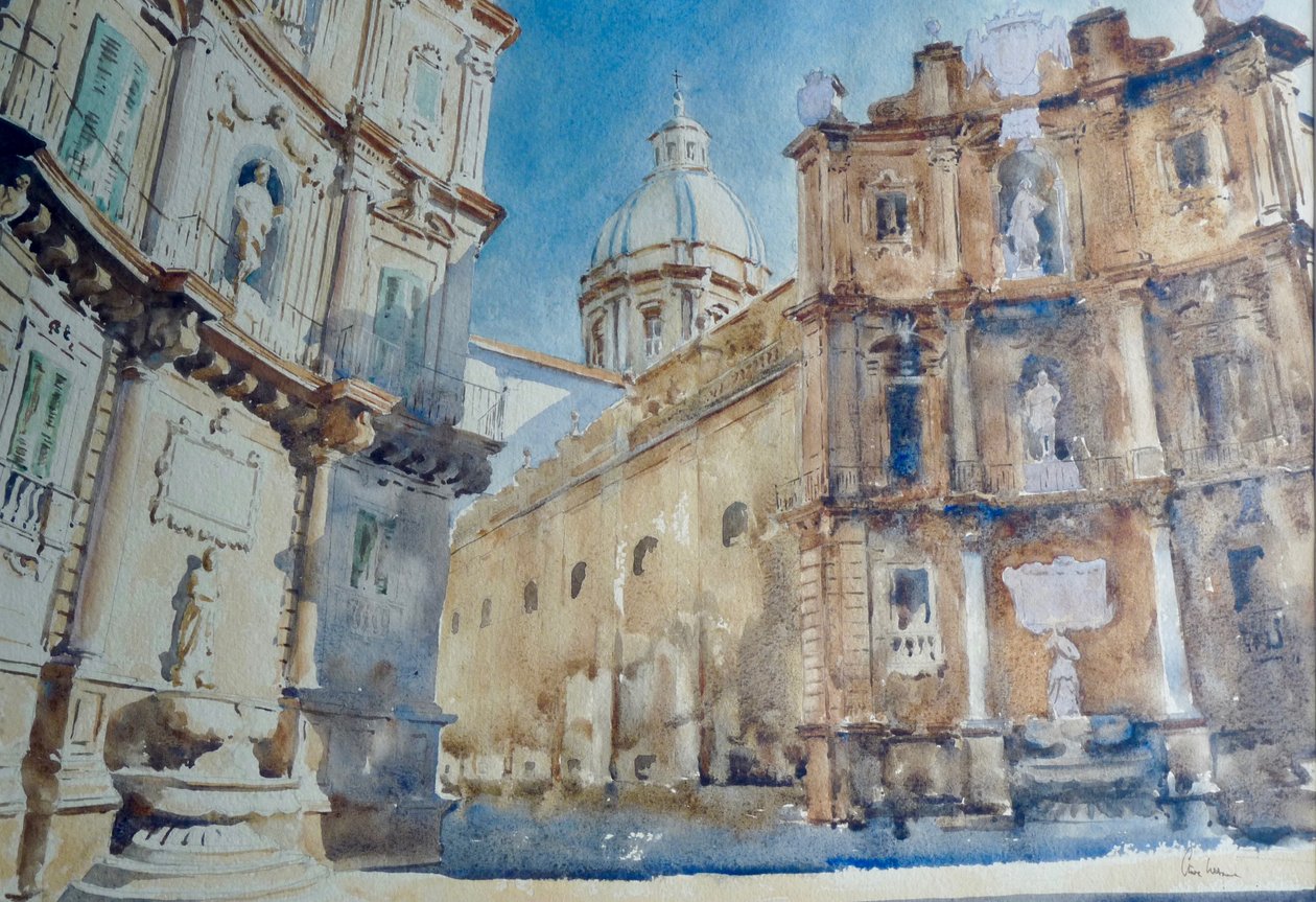 572 Öğleden sonra gölgeleri - Palermo, Quattro Canti by Wilson Clive