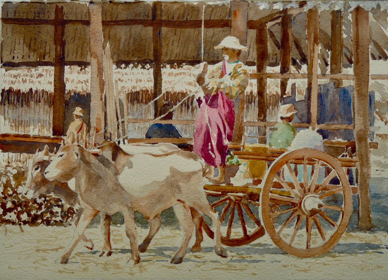 908 Thaung Tho pazarı, çifte kapalı by Wilson Clive