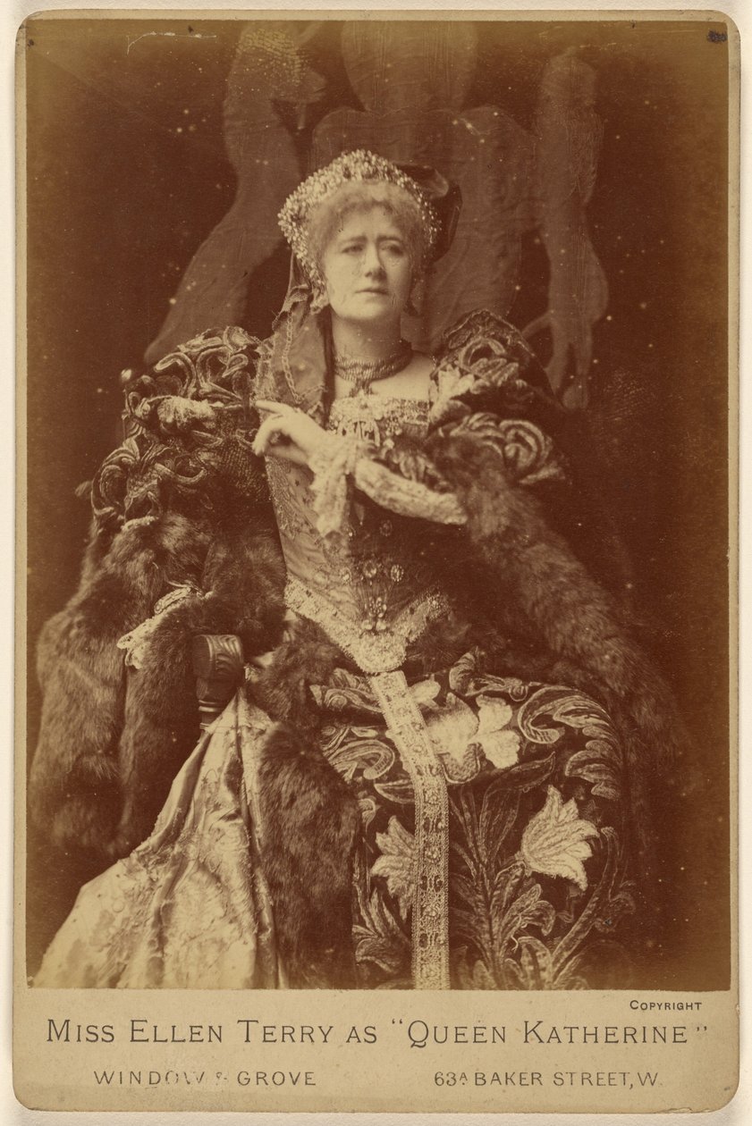 Bayan Ellen Terry "Kraliçe Katherine" rolünde by Window and Grove
