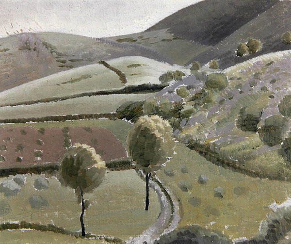 Lago di Piediluco Yakınında İtalyan Manzarası, c.1920-23 (tuval üzerine yağlı boya) by Winifred Knights