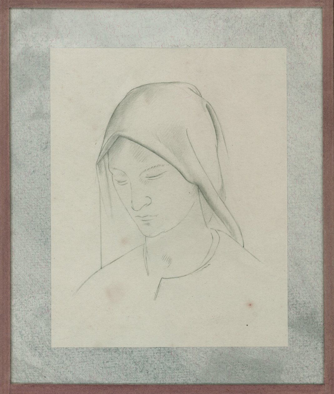 St Martin sunağı çalışması, c.1928 (kağıt üzerine kalem) by Winifred Knights