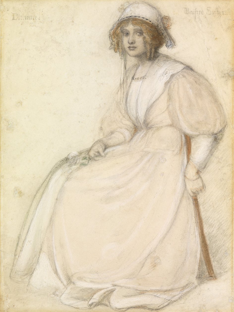 Dianeme (kağıt üzerinde pastel) by Winifred Sandys