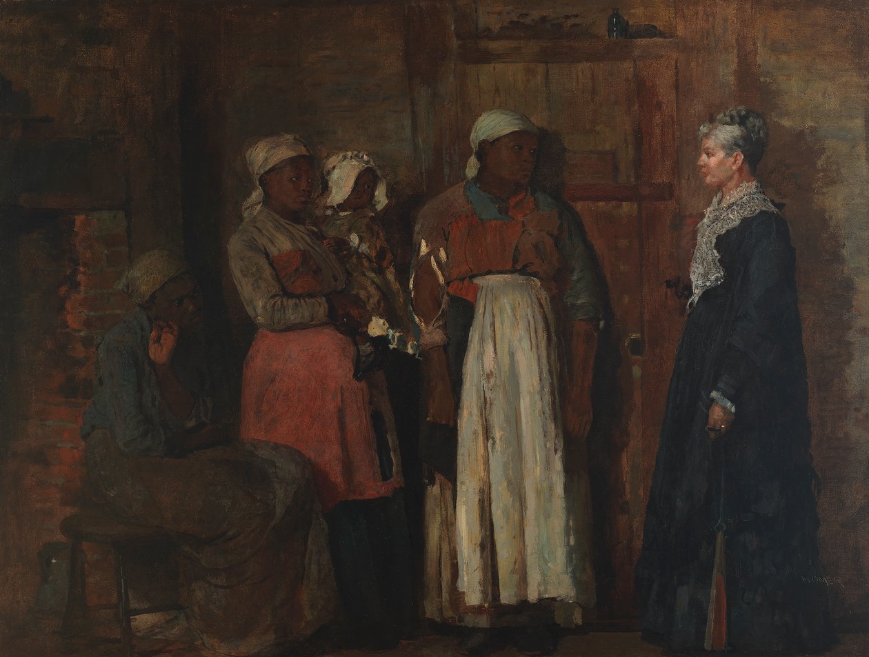 Yaşlı Hanımdan Bir Ziyaret by Winslow Homer