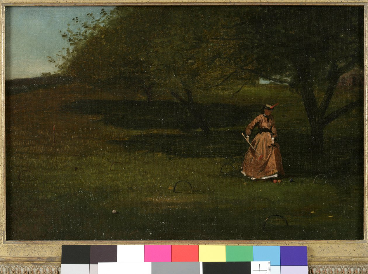 kroket oyuncusu by Winslow Homer
