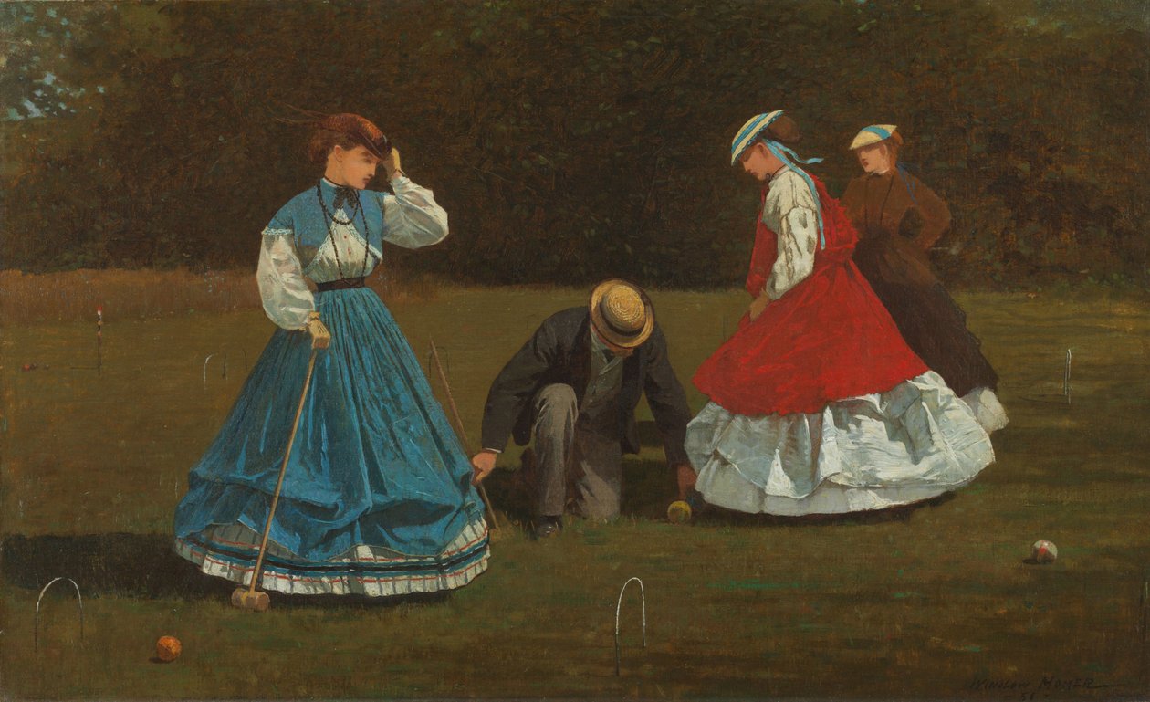 kroket sahnesi by Winslow Homer