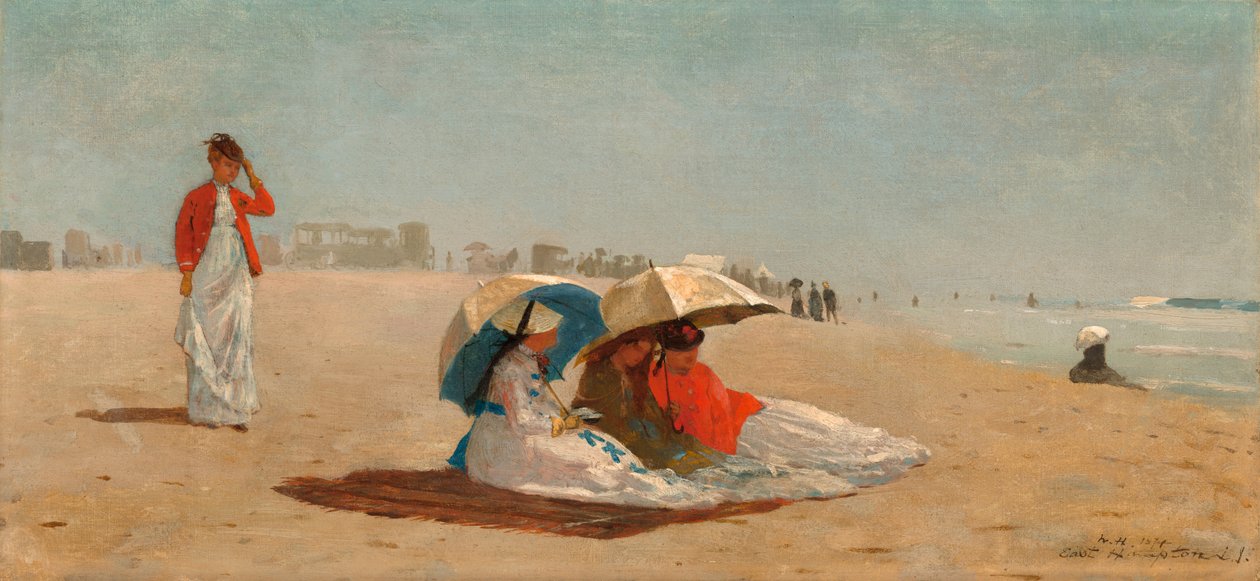 Doğu Hampton Plajı, Long Island by Winslow Homer