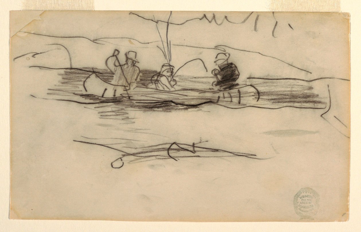 Balıkçı ve Kanodaki Diğer İki Adam by Winslow Homer