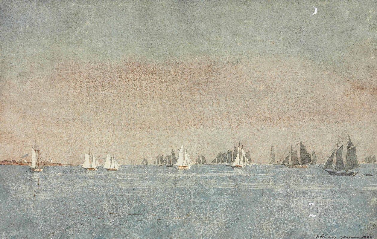 Gloucester Limanı, Balıkçılık Filosu by Winslow Homer
