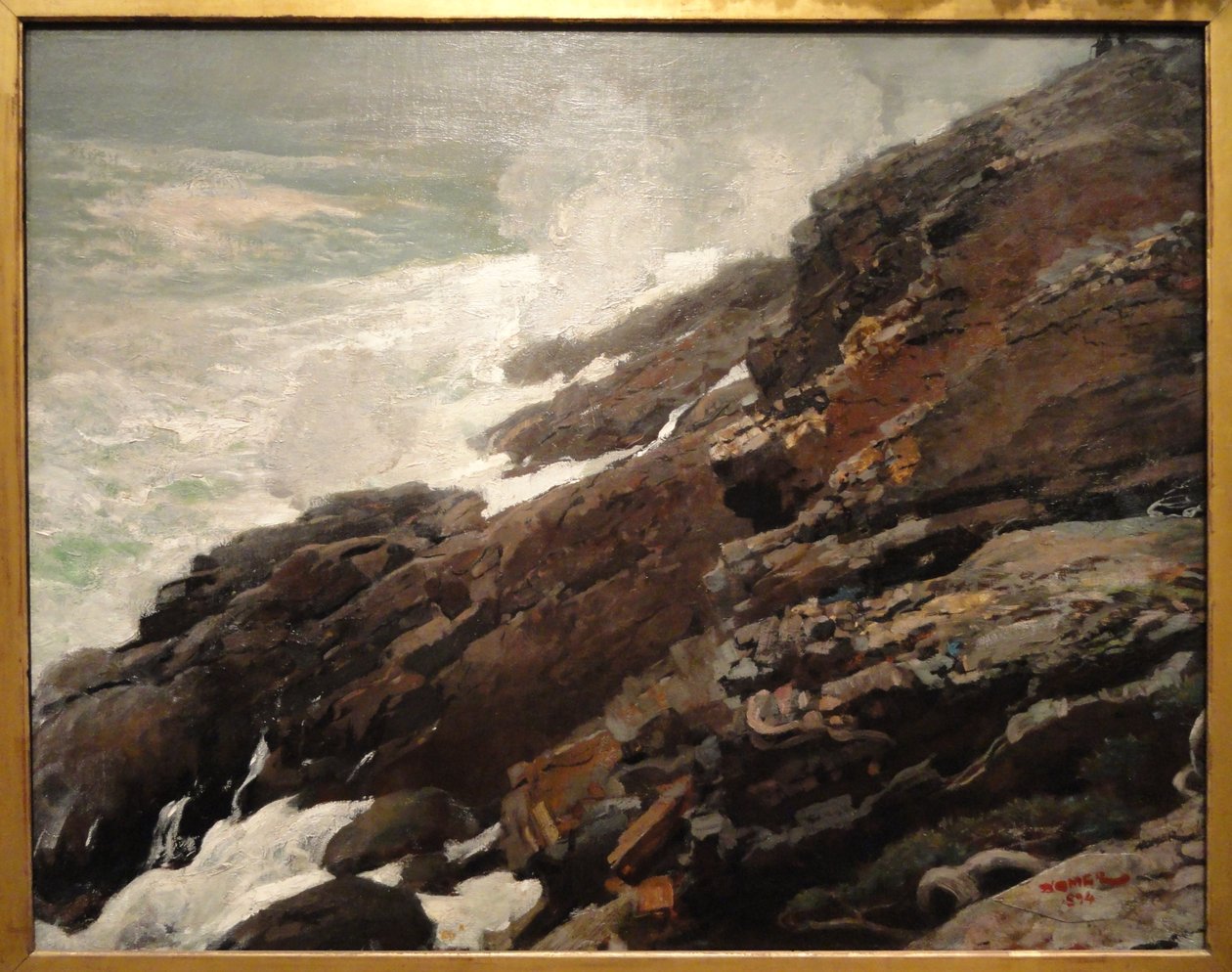 Yüksek Cliff, Maine Sahili by Winslow Homer