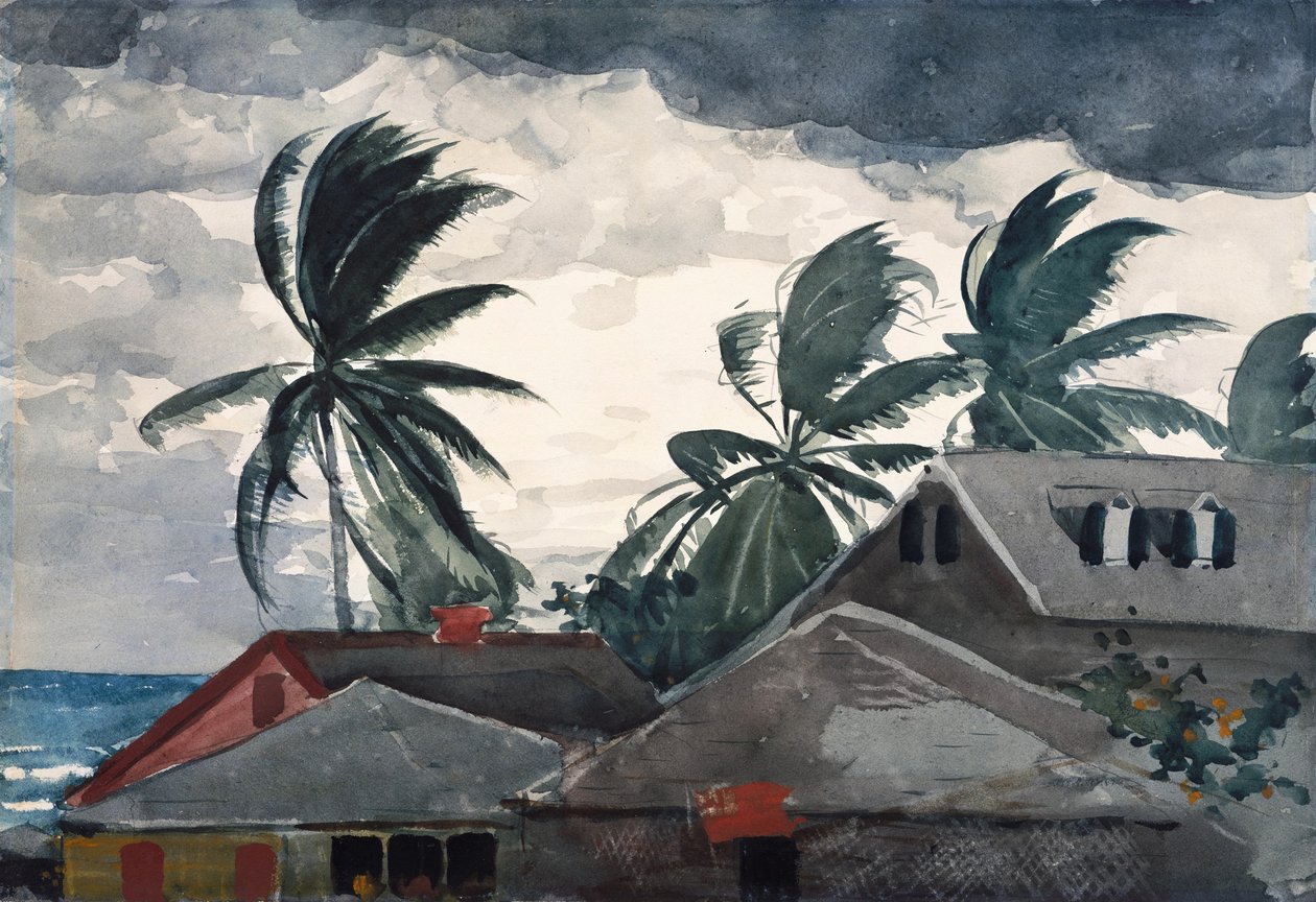 Kasırga, Bahamalar by Winslow Homer
