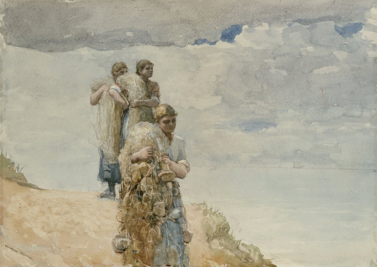 Uçurumda, Cullercoats by Winslow Homer