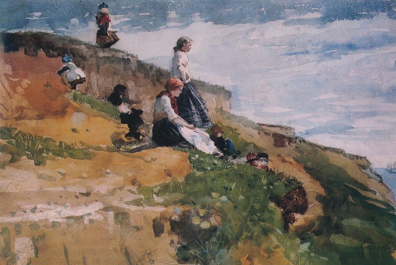 uçurumda by Winslow Homer