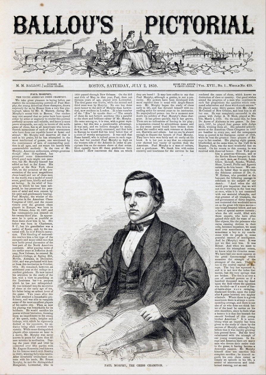 Paul Morphy, Satranç Şampiyonu by Winslow Homer