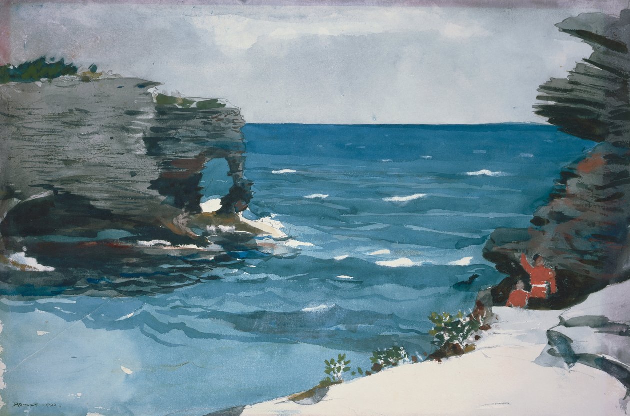 Rocky Shore, Bermuda by Winslow Homer