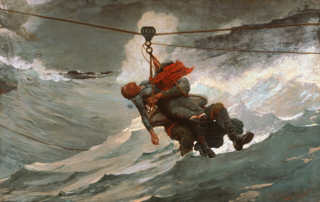 Hayat çizgisi by Winslow Homer