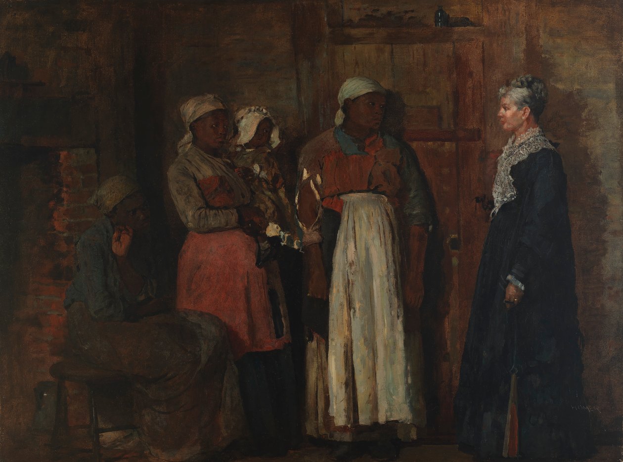 Yaşlı Hanımdan Bir Ziyaret, 1876. by Winslow Homer