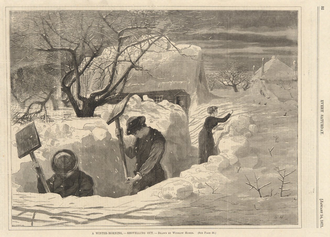 Bir Kış Sabahı by Winslow Homer