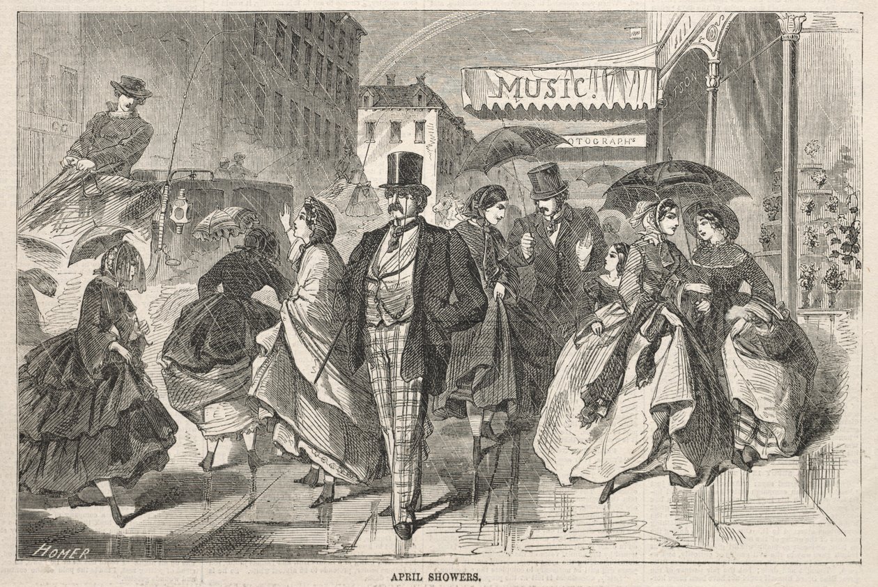 Nisan Yağmurları, 1859. by Winslow Homer
