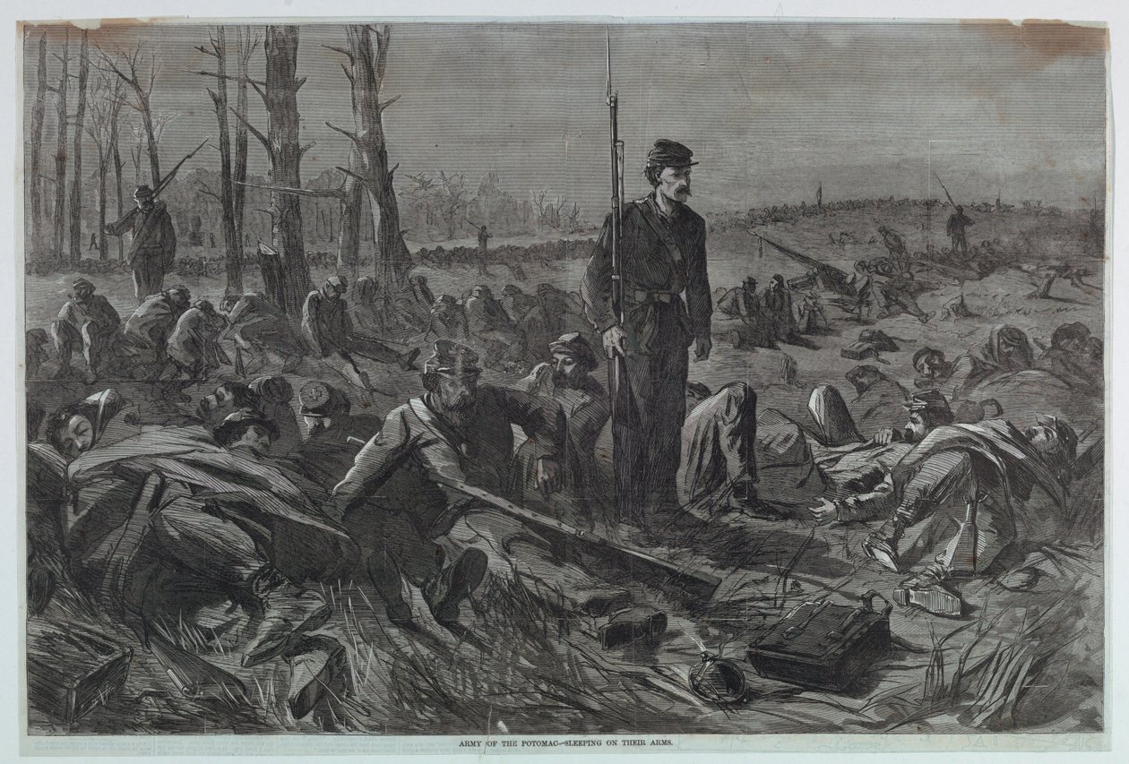 Potomac Ordusu - Kollarında Uyumak by Winslow Homer