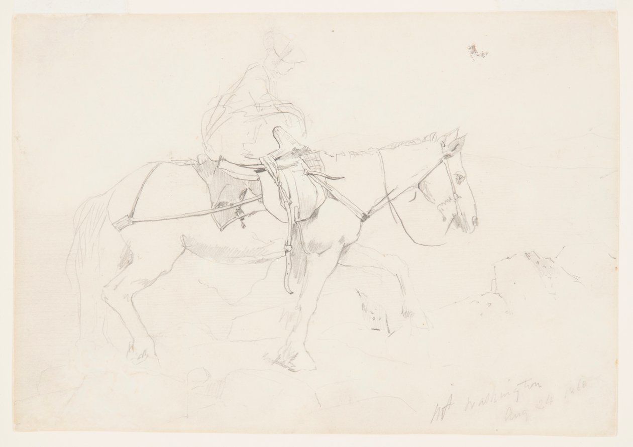 Dizgin Yolu, Beyaz Dağlar by Winslow Homer