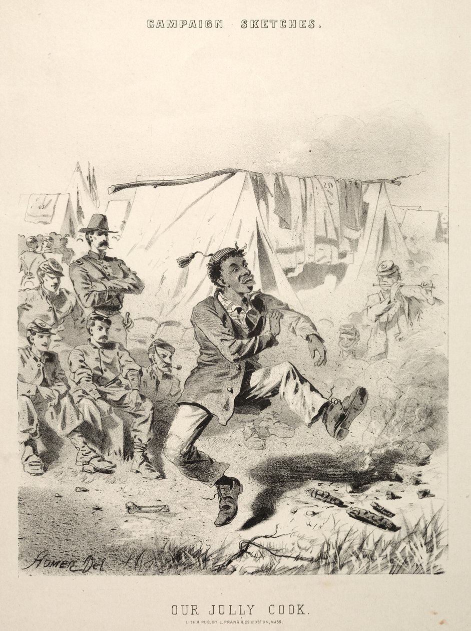 Kampanya Skeçleri: Bizim Jolly Cook, 1863. by Winslow Homer