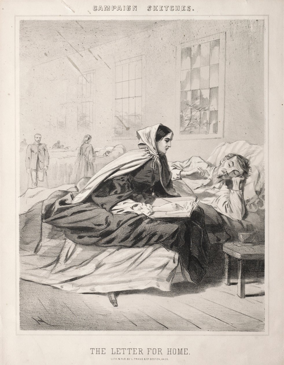 Kampanya Skeçleri: Ev Mektubu, 1863. by Winslow Homer