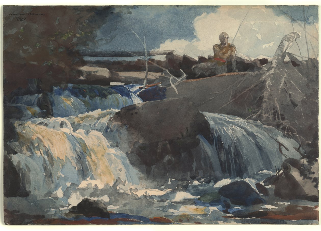 Şelalelerde Döküm by Winslow Homer