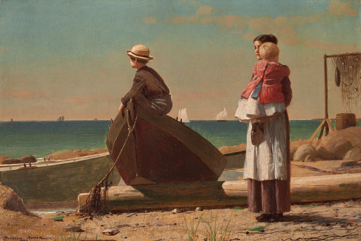 Babam Geliyor!, 1873. by Winslow Homer