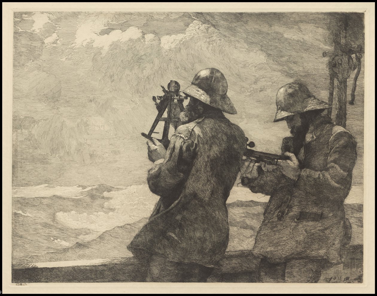 Sekiz Çan, 1887, muhtemelen 1940 dolaylarında basılmış by Winslow Homer