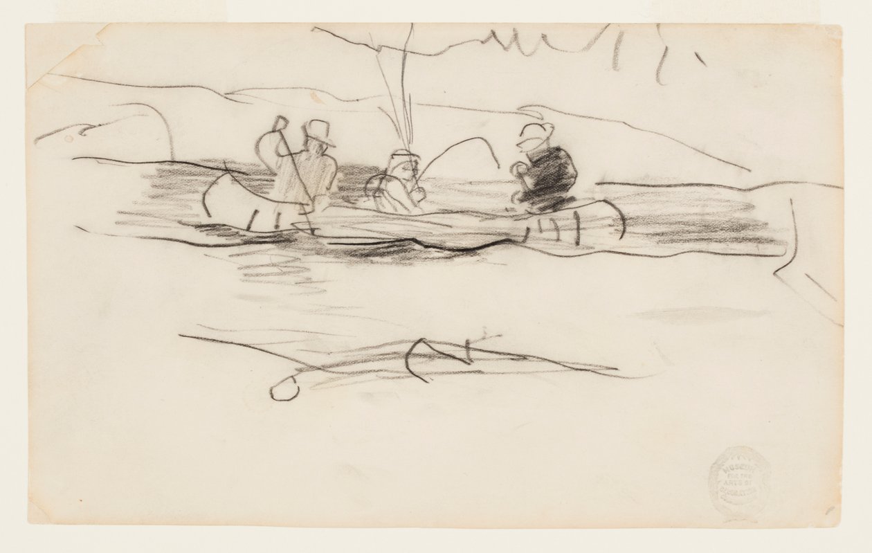 Balıkçı ve Kanodaki Diğer İki Adam by Winslow Homer