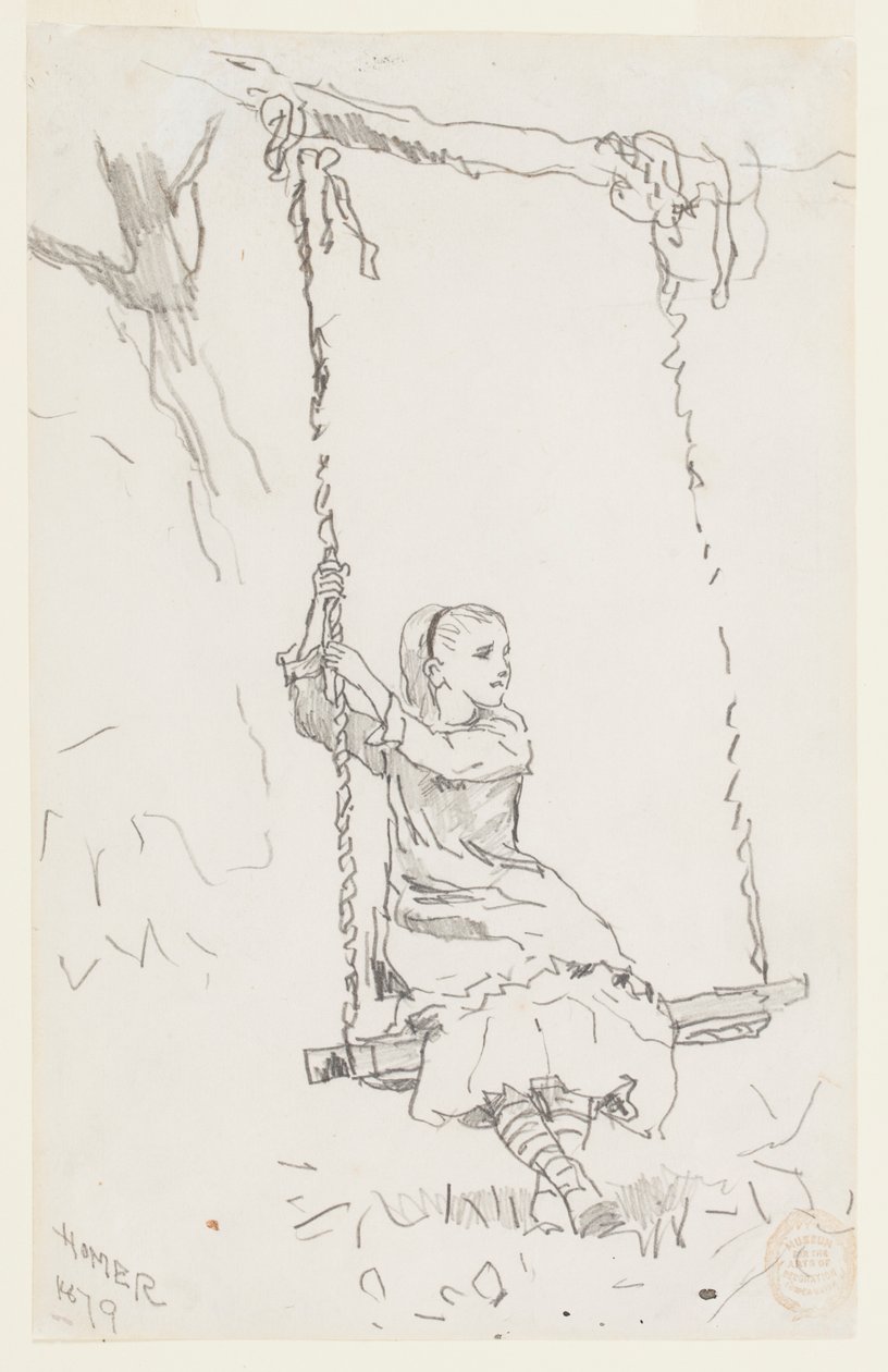 Salıncakta Kız by Winslow Homer